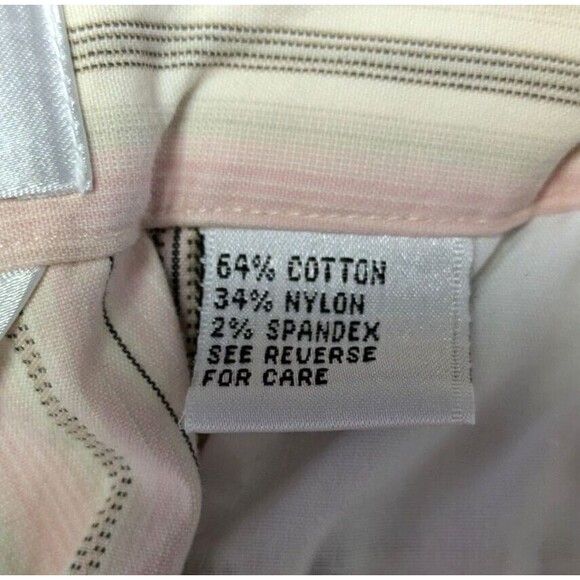 Talbots Classic Fit Capri Pants Striped Stretch Womens 18W - Picture 11 of 12